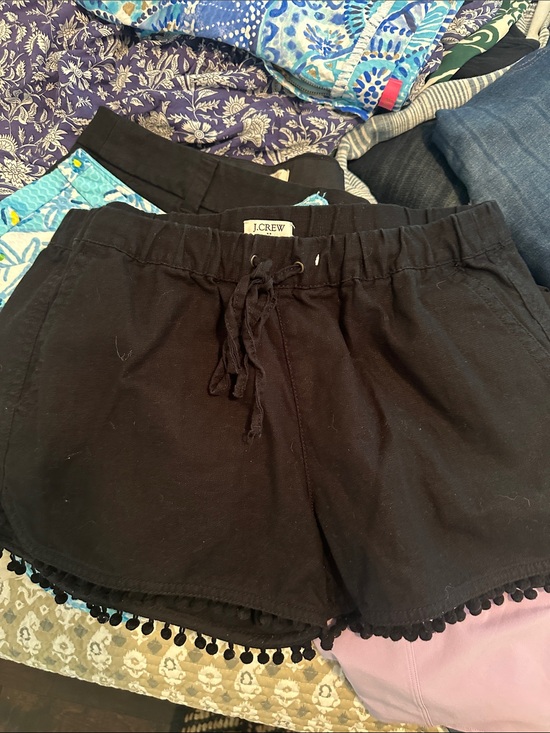 J. Crew Pants - J. Crew XS EUC Black Pom-Pom Drawstring Women's Shorts